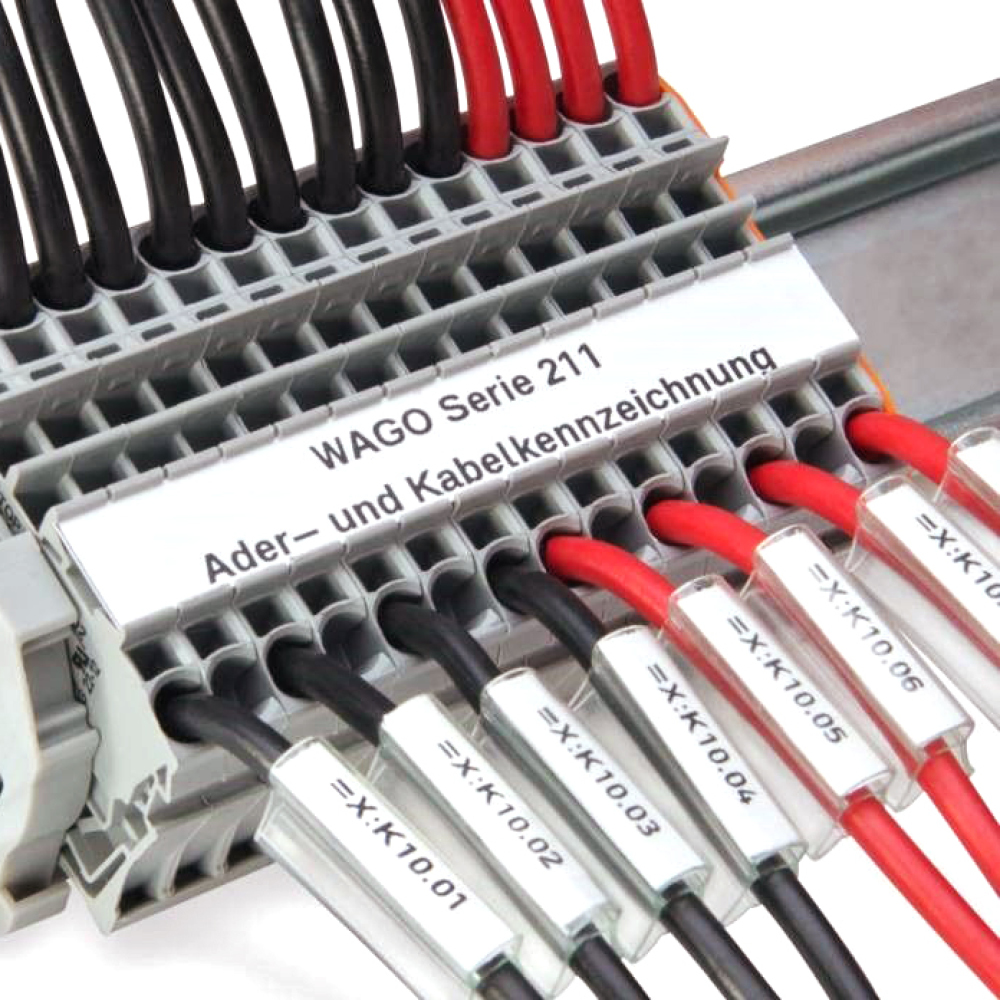 Reihenklemmen-Beschriftungen