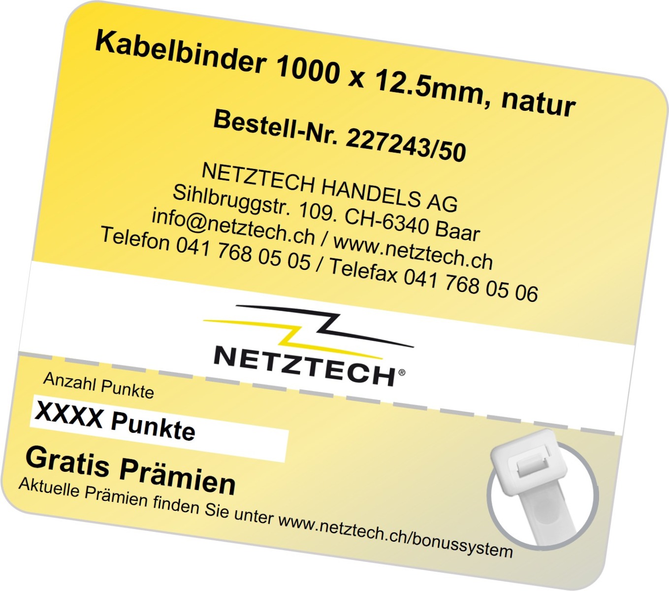 Netztech Bonuspunkte