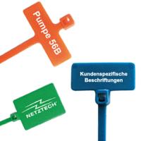 Kabelbinder beschriftet